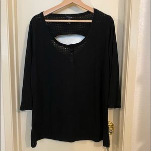 Torrid Henley heart burnout print sz 3